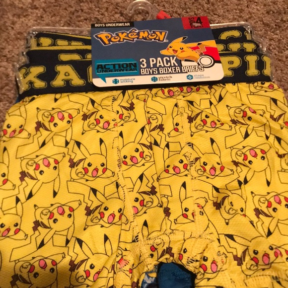 Pokémon boys boxer briefs NEW 3 pack 148 - Picture 3 of 4